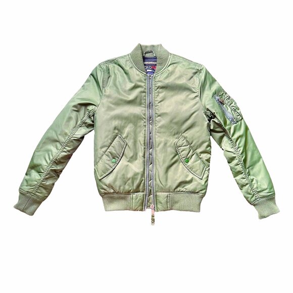 ECKO RED WOMEN'S OLIVE BOMBER JACKET, XS - Picture 5 of 9